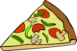 OnlineLabels Clip Art - Fast Food, Snack, Pizza, Pepperoni Mushroom