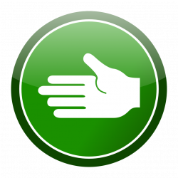 Public Domain Clip Art Image | Green cirlce hand icon | ID ...