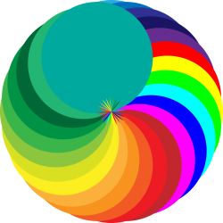 OnlineLabels Clip Art - Colored Mandala