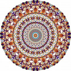 Clipart - Prismatic Mandala Line Art 2 No Background
