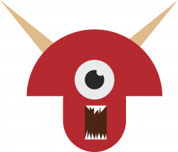 Clipart - Monster head 6
