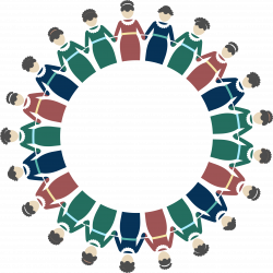 Clipart - Women Holding Hands Circle Large
