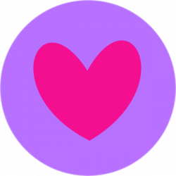 Heart In Circle Purple Clip Art at Clker.com - vector clip art ...