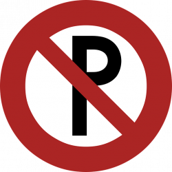 No Parking Road Sign transparent PNG - StickPNG