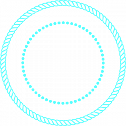Blue Rope Circle Frame Clip Art at Clker.com - vector clip art ...