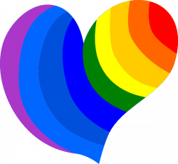 Rainbow Heart Clip Art at Clker.com - vector clip art online ...