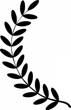 OnlineLabels Clip Art - Laurel Wreath Single Twig