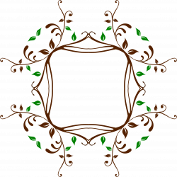 Clipart - Leafy Vine Frame 4