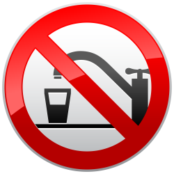 Not Drinking Water Prohibition Sign PNG Clipart - Best WEB Clipart