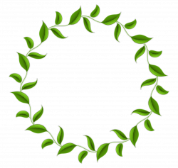 Tea Leaf Circle Wreath Clip art - Green circle border vector 1490 ...