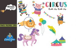 Circus clipart, Amusement park clipart, carnival clipart, carousel clipart,  theme park, circus clipart, summer clipart, park clipart,