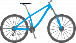 Bike clipart teal - Pencil and in color bike clipart teal