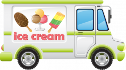 An ice cream truck clip art can be used in a children's story book ...