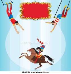 Circus Flying Trapeze Birthday Clip Art | Circus TRAPEZE ...