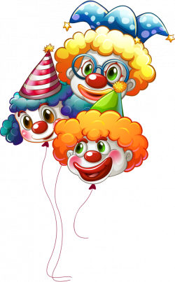 Happy Clown Clip Art | Illustration of a digitally rendered colorful ...