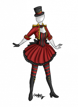 Circus Stripes outfit adoptable SOLD by Captain-Savvy on DeviantArt