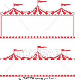 Vector Clipart - Circus tent sign. Vector Illustration ...