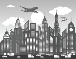 Cities - Black & White Skyline | Clipart | The Arts | Image | PBS ...