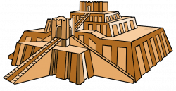 Architecture Clip Art by Phillip Martin, Mesopotamia Ziggurat