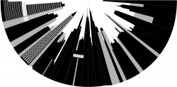 Clipart - Distorted City Skyline 3