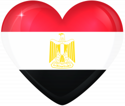 Egypt Large Heart Flag | Gallery Yopriceville - High-Quality Images ...