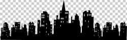 Batman Gotham City Skyline Silhouette Wall Decal PNG ...