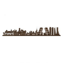 Madrid Skyline Silhouette at GetDrawings.com | Free for personal use ...