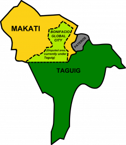 File:Bonifacio Global City contested between Taguig and Makati.svg ...