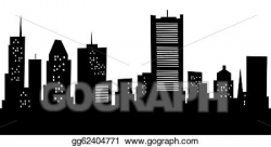 Stock Illustration - Cartoon montreal skyline. Clipart ...