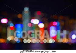 Clipart - City lights. Stock Illustration gg97388924 - GoGraph