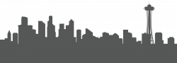 Seattle Skyline Silhouette Clip art - Town PNG Transparent Image ...