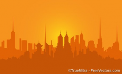 Free Sunset Citys Clipart and Vector Graphics - Clipart.me