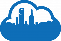 Cloud computing Logo Icon - Tall buildings on the clouds 3036*2033 ...