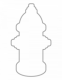 Fire hydrant pattern. Use the printable outline for crafts, creating ...