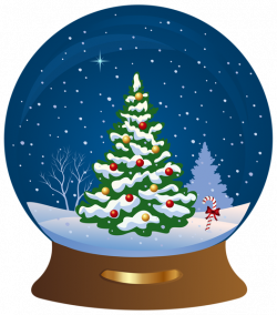 Christmas Tree Snowglobe Transparent PNG Clip Art Image | Christmas ...