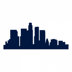 Los angeles city skyline - Transparent PNG & SVG vector