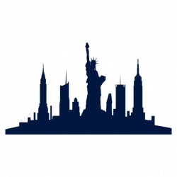New york city skyline - Transparent PNG & SVG vector