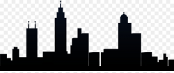 Los Angeles Skyline Silhouette Scalable Vector Graphics ...