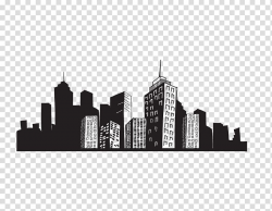 Black and gray cityscape illustration, PicsArt Studio ...