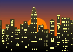New York City Cityscape Skyline Night PNG, Clipart, City ...