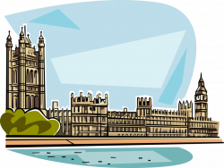 Palace of Westminster Parliament, London - Vector Image
