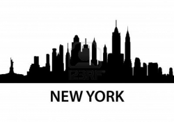 Free New York Cityscape Silhouette, Download Free Clip Art ...