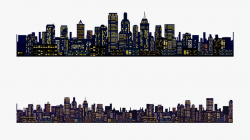 Clip Art New York City Night Skyline - Night City Skyline ...