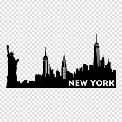 New York City New City Skyline Silhouette, New York Poster ...
