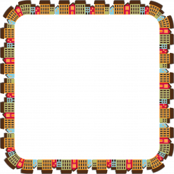 Clipart - Small Town Cityscape Quadrilateral