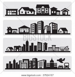 small town skyline silhouette - Google Search | Norris ...