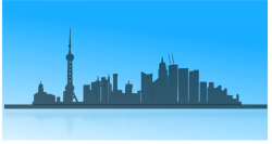 Clipart - Shanghai city skyline