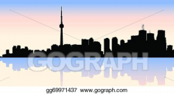 Vector Stock - Toronto waterfront skyline. Clipart ...