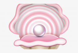 Svg Stock Clam Clipart Closed - Cartoon Clam With Pearl ...