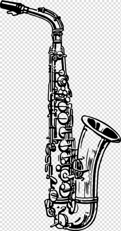 Tenor saxophone Drawing Clarinet Alto saxophone, saxophon ...